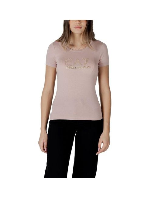 EA7 Pink Modal T-Shirt