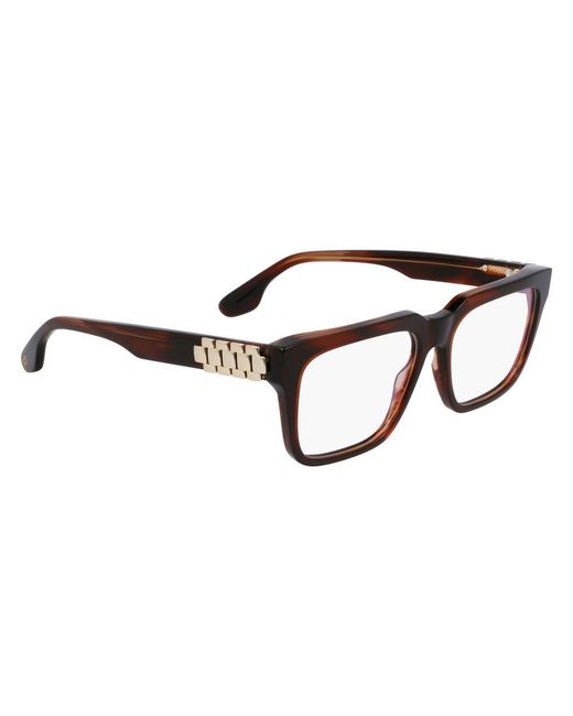 Victoria Beckham Brown Metal Glasses (Frames) main image 0