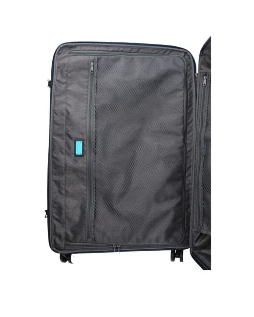 Piquadro Blue Fabric Luggage And Travel for men
