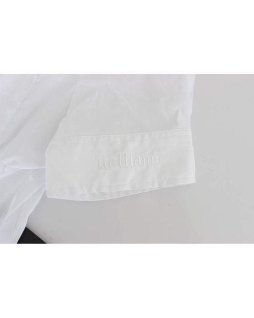 John Galliano Cotton Shirt White Sig12559