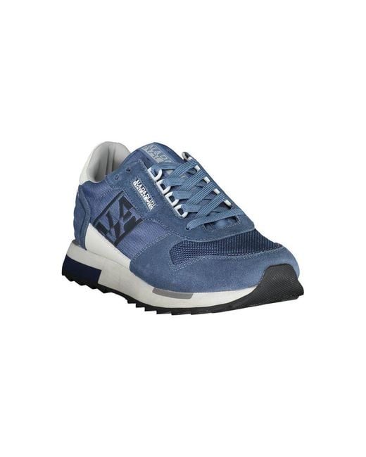 Napapijri Blue Polyester Sneaker for men