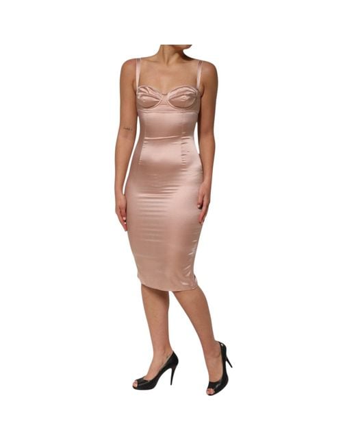 Dolce & Gabbana Brown Party Dresses