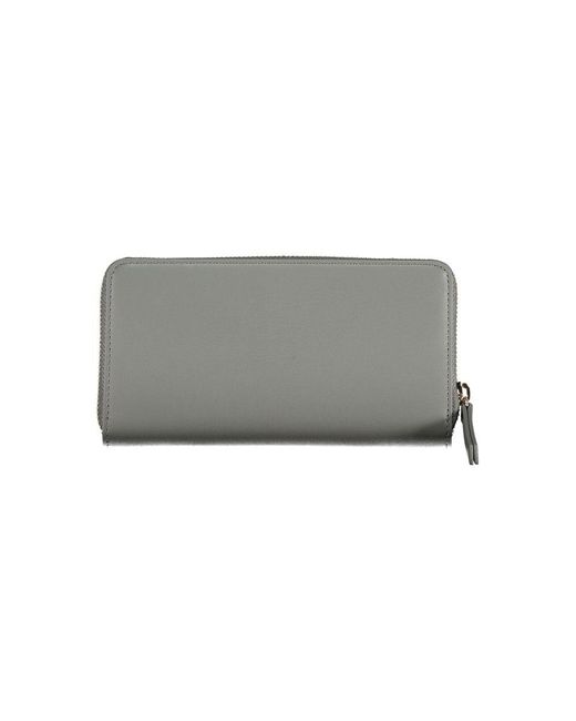 Tommy Hilfiger Gray Chic Polyethylene Compact Wallet
