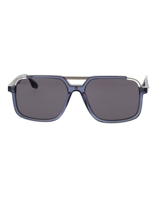 Trussardi Multicolor Blue Acetate & Stainless Steel Sunglasses for men
