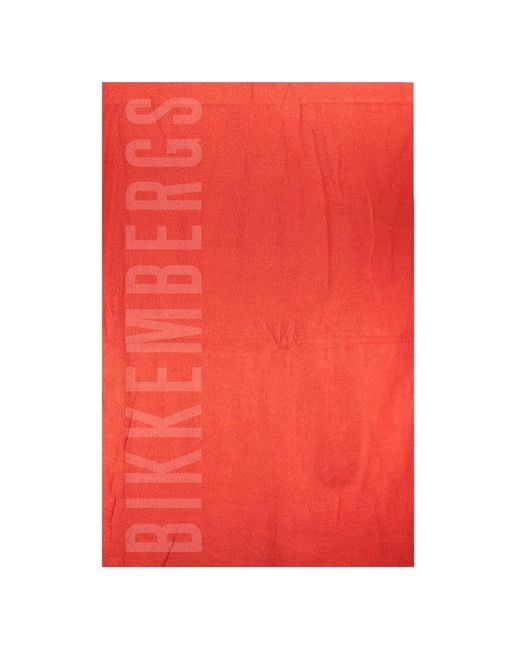 Bikkembergs Red Rosso Cotton Beachwear