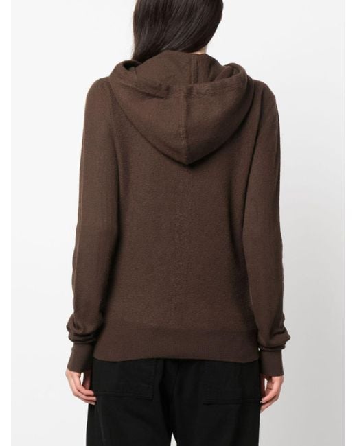 Rick Owens Brown Zip