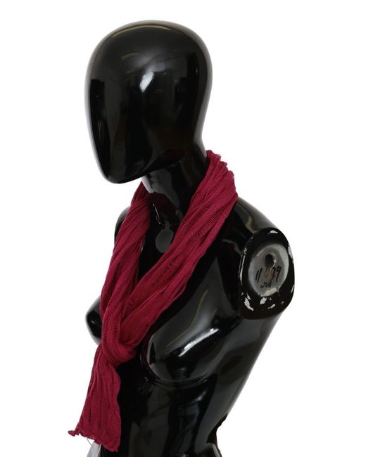John Galliano Red Neck Wrap Shawl Foulard Scarf for men