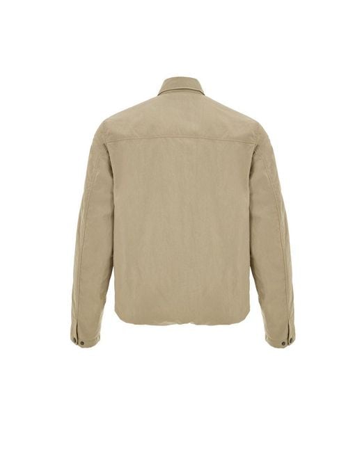 Paul & Shark Natural Leather Biker Jacket With Hardware for men