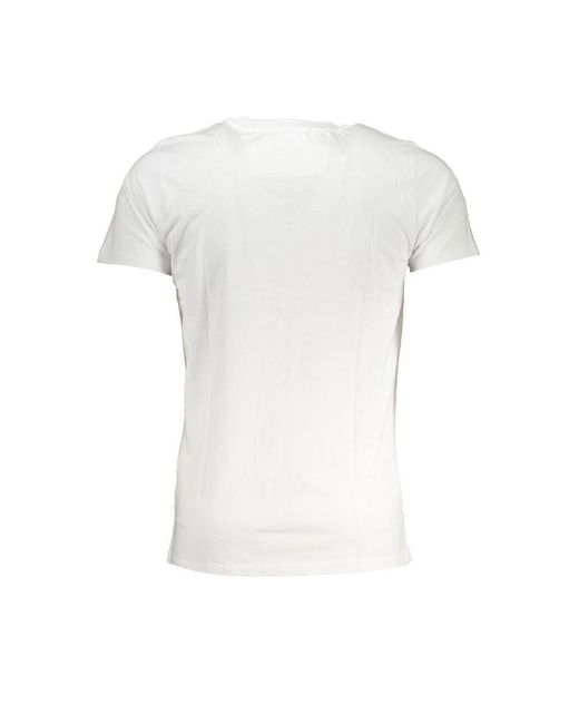 Roberto Cavalli White Tshirt Short Sleeve Crew Neck for men