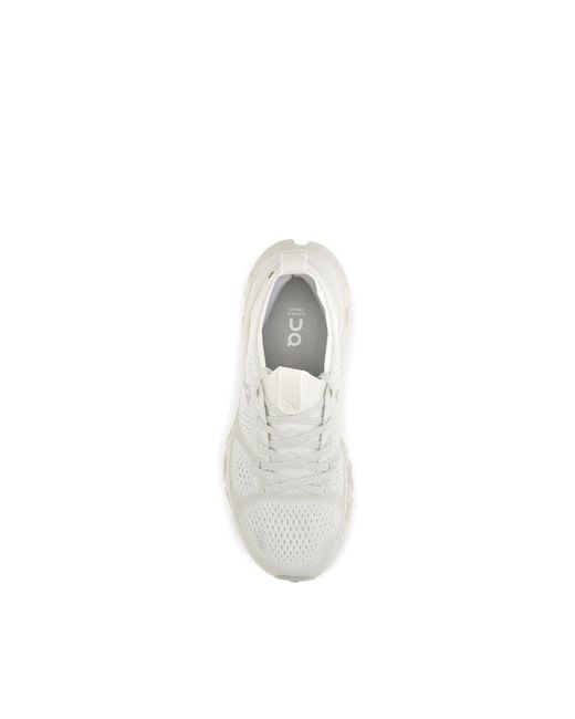 On Shoes White Fabric Athletic Sneakers for men