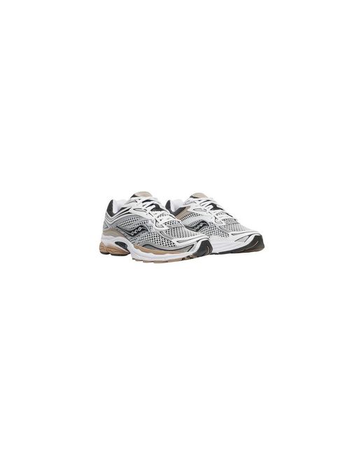 Saucony White Beige Synthetic Athletic Sneakers for men