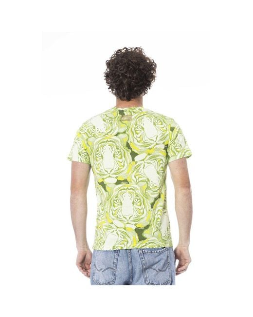 Roberto Cavalli Green Cotton Men T for men