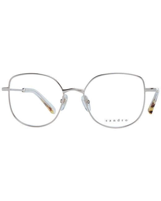 Sandro Metallic Gold Stainless Steel Glasses (frames) for men