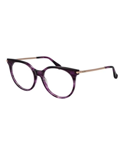 Max Mara Black Purple Acetate Glasses (frames)
