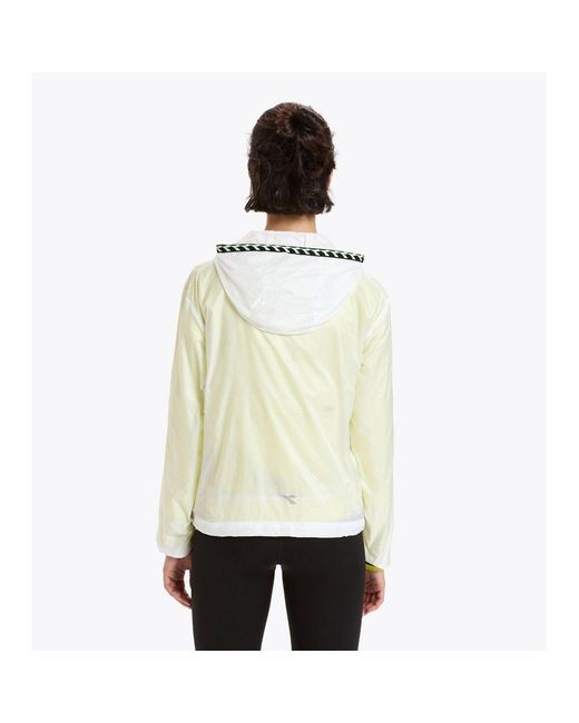 Diadora Natural White Polyamide Shell Jacket