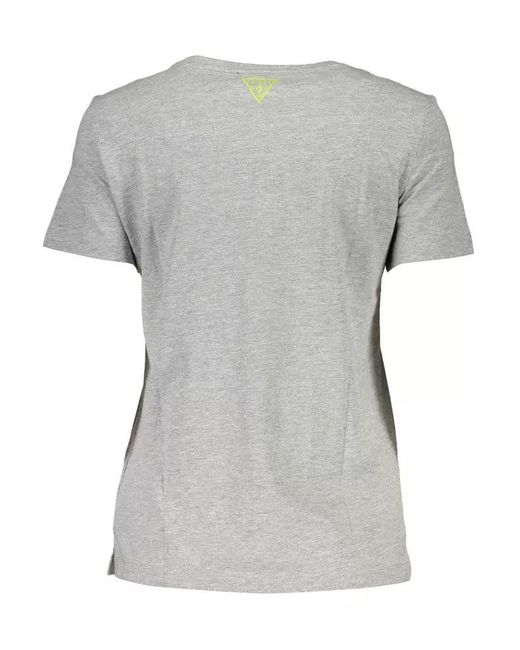 Guess Gray Cotton Tops & T-shirt