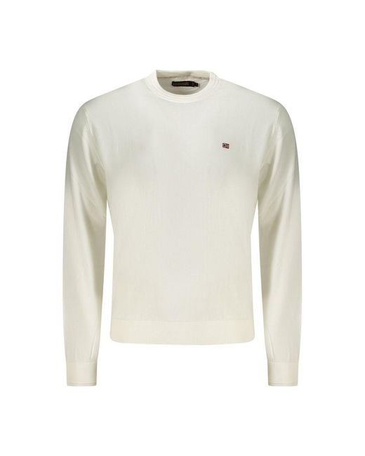 Napapijri White Cotton Men Shirt for men