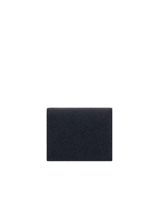 Thom Browne Blue Calf Leather Bos Taurus Wallet for men