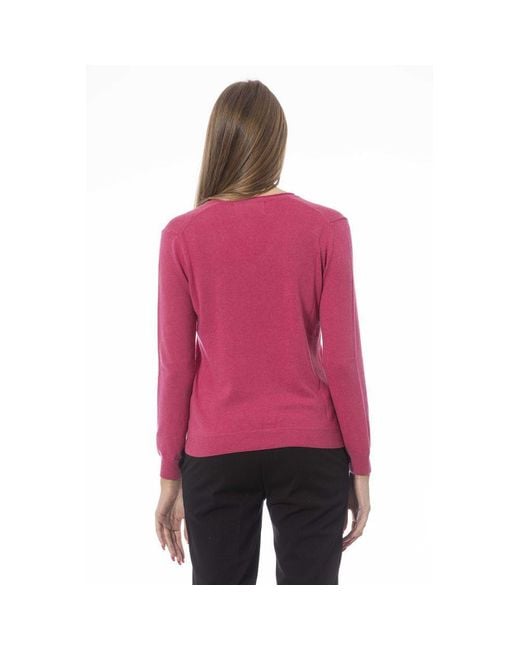 Baldinini Pink Fuchsia Cashmere Sweater