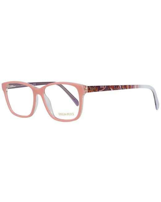 Emilio Pucci Pink Plastic Glasses (Frames)