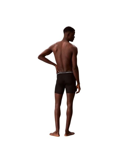 Calvin Klein Black Recycled Polyester Boxers for men