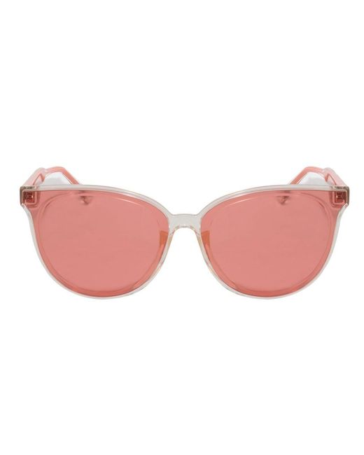 Jimmy Choo Pink Transparent Acetate Sunglasses