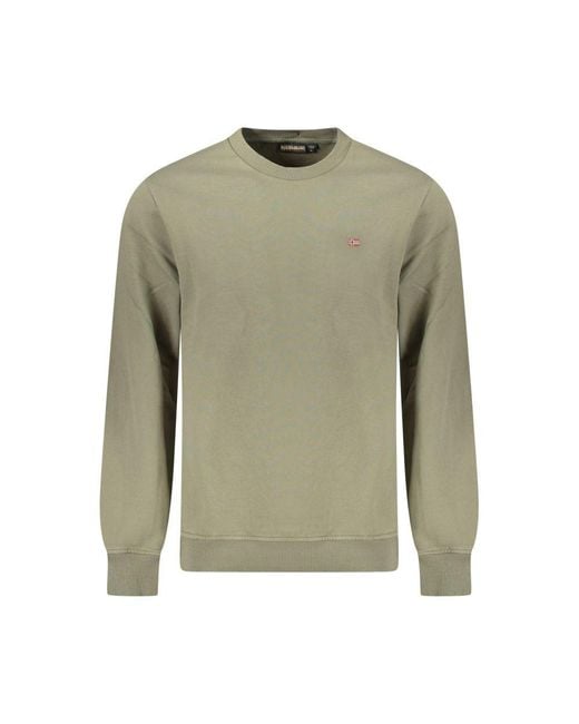 Napapijri Men's Green Cotton Sweater