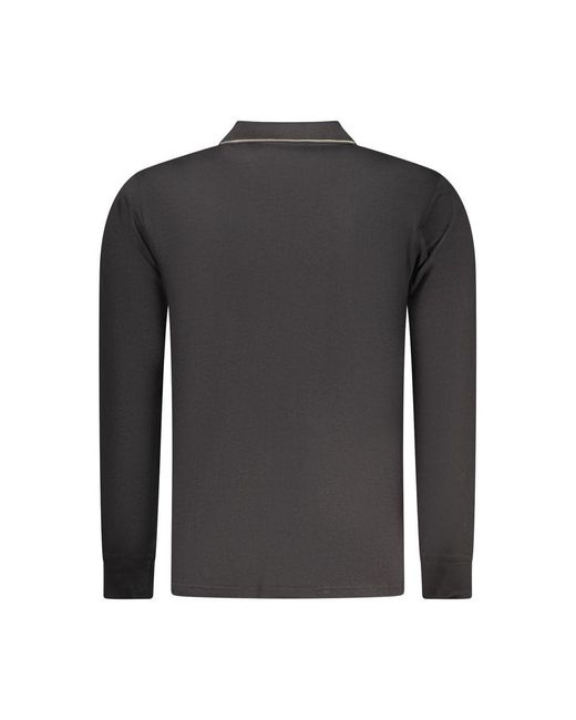 COVERI MOVING Black Cotton Mens Polo Shirt for men
