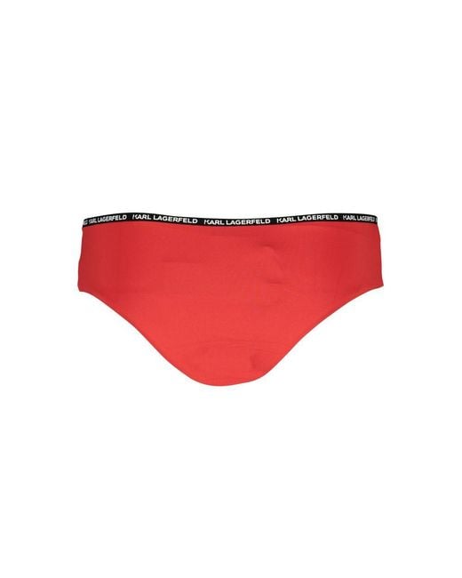 Karl Lagerfeld Red Rosso Poliammide S Swim Briefs