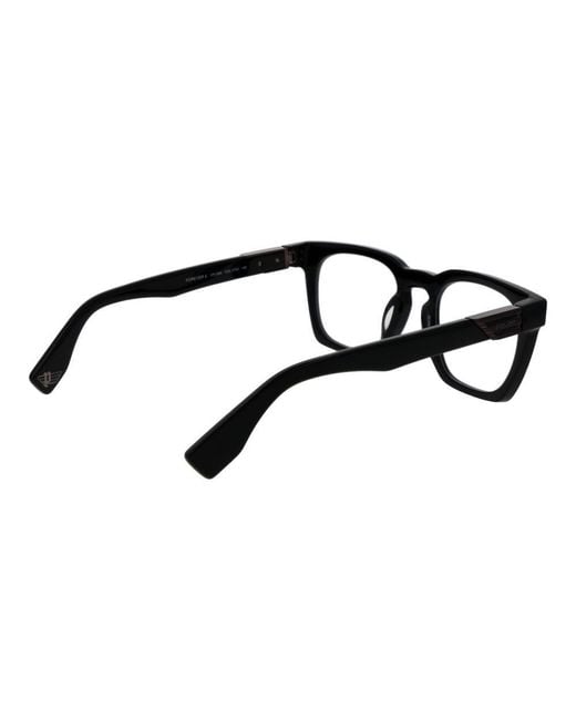 Police Black Cellulose Acetate Glasses (frames) for men