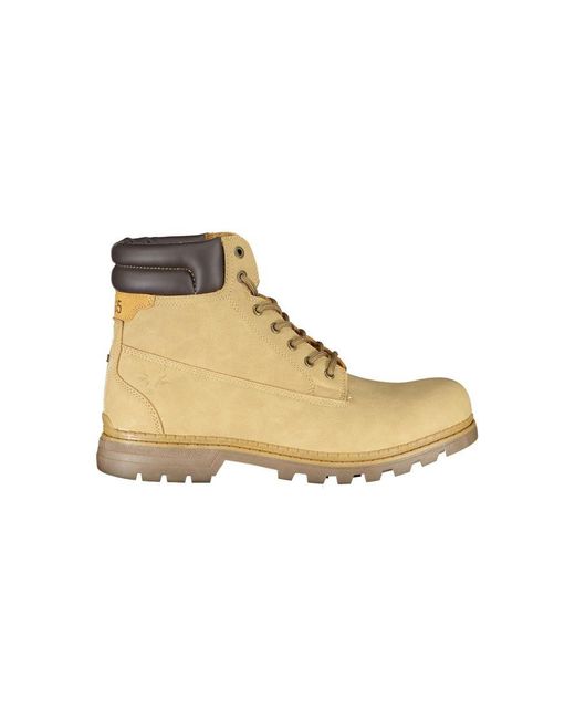 Carrera Natural Dapper Lace-Up Boots With Contrast Detailing for men