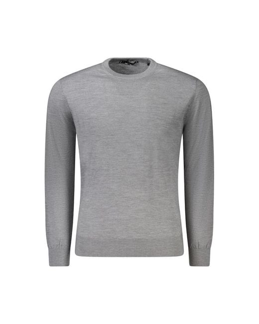 Guess Gray Wool Men Sweater for men
