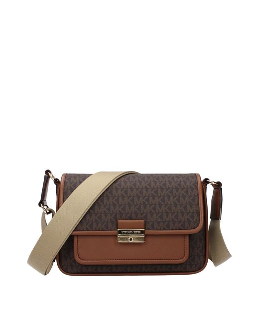 Michael Kors Brown Bradshaw Shoulder Bag For Fabric/Acorn