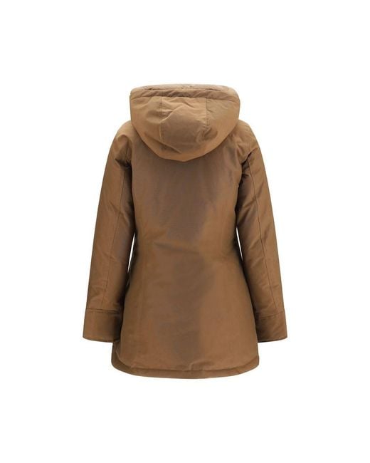 Woolrich Brown Cotton Parka
