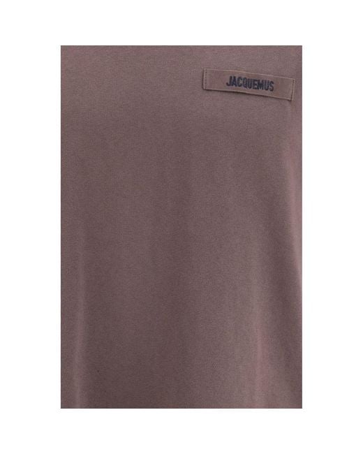 Jacquemus Purple Brown Cotton T for men