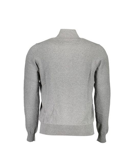 North Sails Gray Cotton Sweater for men