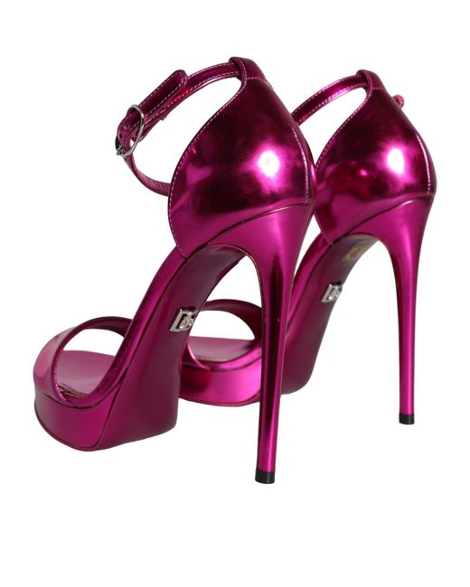 Dolce & Gabbana Purple High Heel Sandals