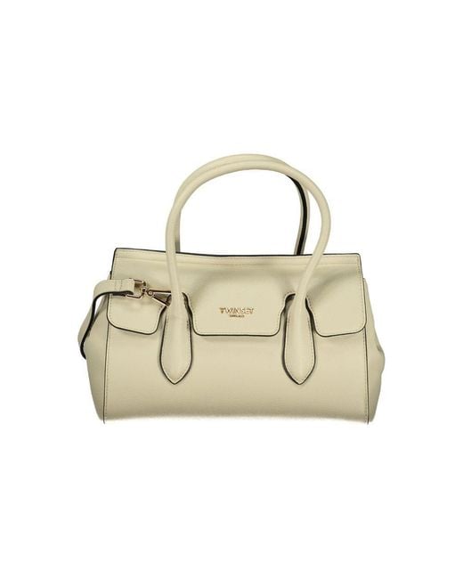 Twinset Metallic Twinset Polyurethane Tote