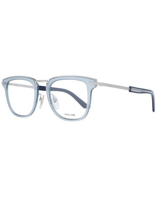 Police Blue Metal & Plastic Glasses (Frames) for men