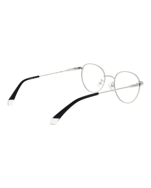 Polaroid Metallic Silver Metal Glasses (frames)