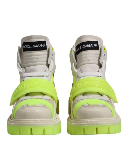 Dolce & Gabbana Green Hightop Fashion Sneakers for men