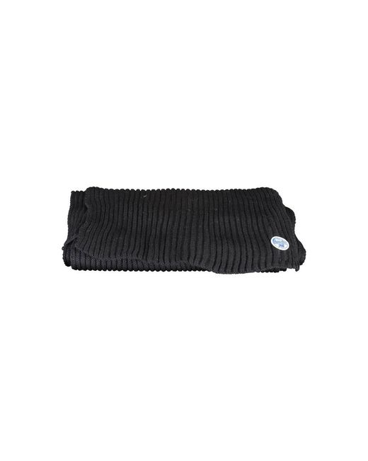 North Sails Black Cotton Scarf for men