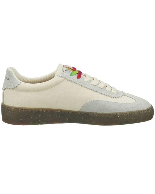 Scotch & Soda White Linen Low Top Sneakers for men