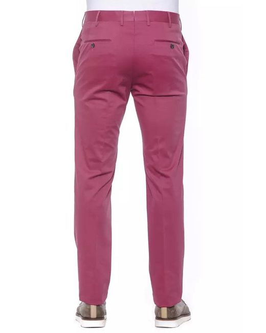 PT Torino Red Fuchsia Fashion Trousers for men