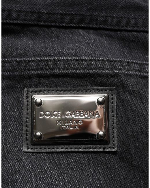 Dolce & Gabbana Black Denim Regular Fit Jeans for men
