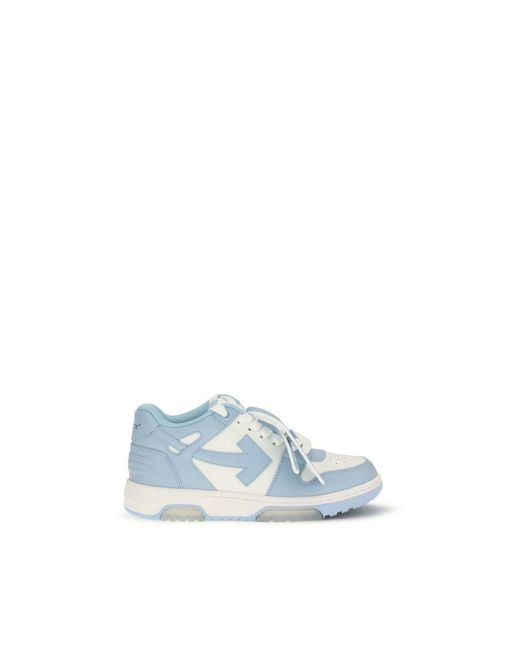 Off-White c/o Virgil Abloh Blue Calf Leather Bos Taurus Sneakers - Eu36/us6