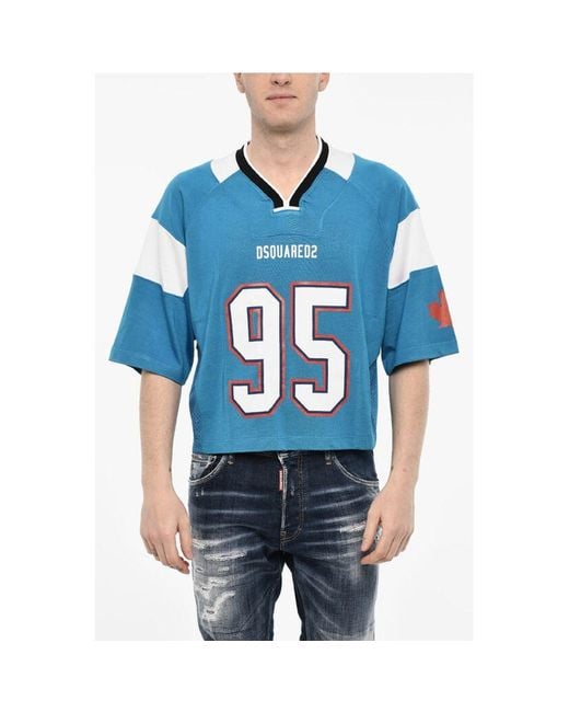 DSquared² Blue Color Block Perforated V for men