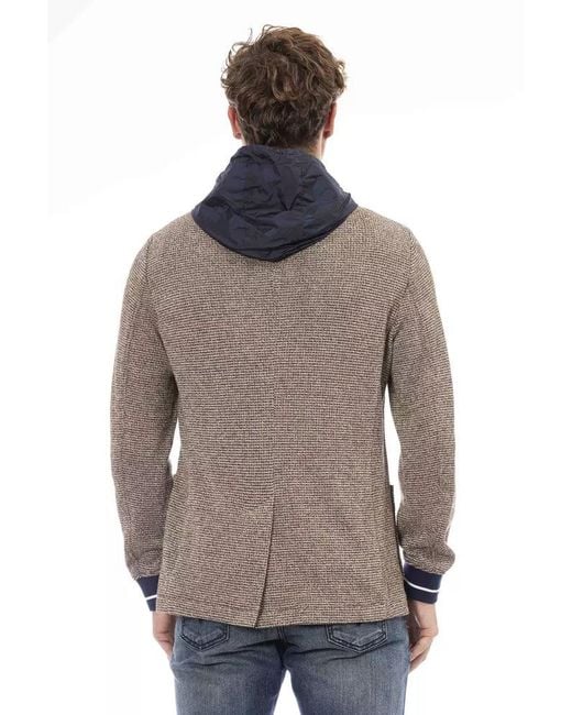 DISTRETTO12 Gray Brown Po Blazer for men