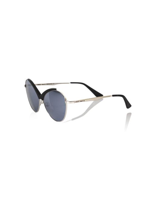Frankie Morello Blue Chic Butterfly-Shaped Metal Sunglasses
