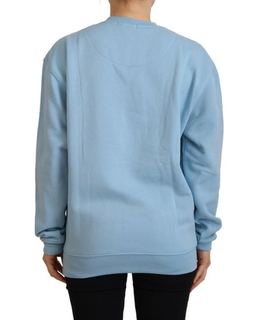 Philippe Model Blue Logo Printed Long Sleeves Sweater